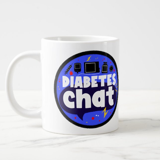 Grande Tasse Grand 20oz #diabteschat Space Mug (avec logo) (Gauche)