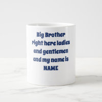 Grand Frère Nom Personnalisé – Design Famille Gras