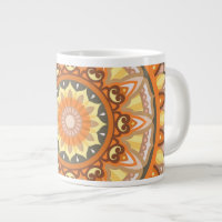 Grand Mandala d'Automne Motif de Conception Chaleu