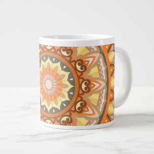 Grande Tasse Grand Mandala d'Automne Motif de Conception Chaleu