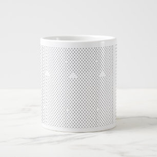Grande Tasse Grand Mug à Café Design Minimaliste Point Noir