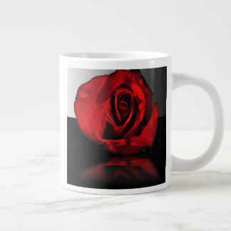 Grande Tasse Grand Mug à réflexion de rose rouge