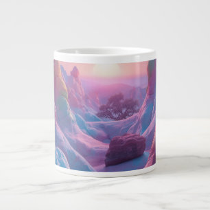 Grande Tasse Grand Mug Art Fantastique Paysage Pastel Rêveur