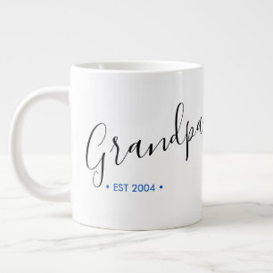 Grande Tasse Grand-Père Année Établie Année Personnalisée