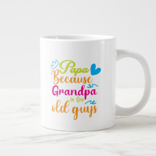 Grande Tasse Grand-père est pour le design de vieux garçons"