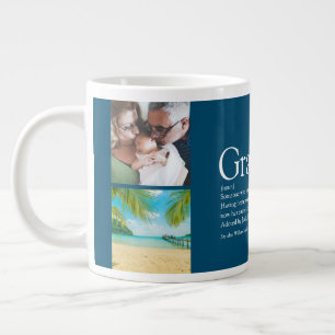 Grande Tasse Grand-père Grand-père Papa Définition Collage phot
