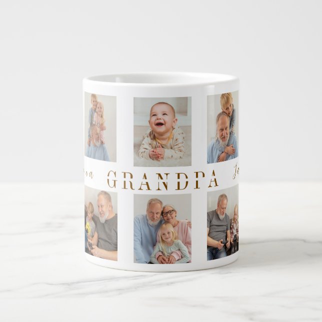 Grande Tasse Grand-père Mug personnalisé | Photos personnalisée (Devant)