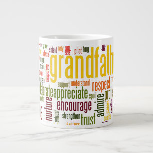 Grande Tasse Grand-père Parole Cloud Mug