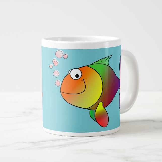 Grande Tasse GRAND POISSON, PETIT ÉTANG - Jumbo Mug (Devant droit)