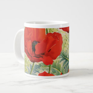 Grande Tasse Grands pavots rouges