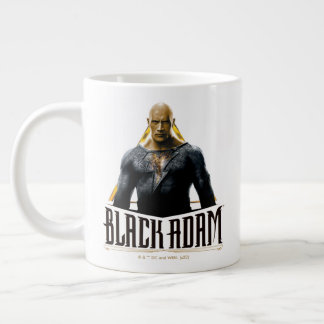 Grande Tasse Graphique Caractère et nom Adam noir