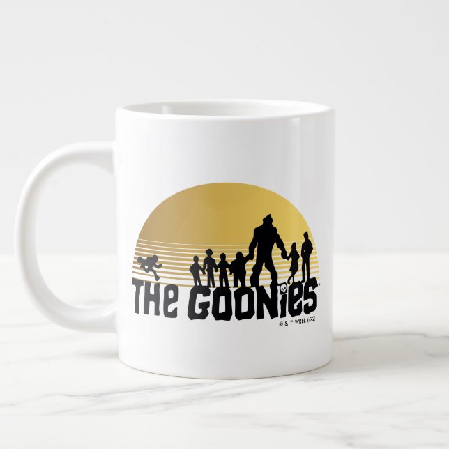 Grande Tasse Graphique de silhouette de coucher de soleil des G (Gauche)