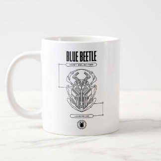 Grande Tasse Graphique technique du scarabée bleu
