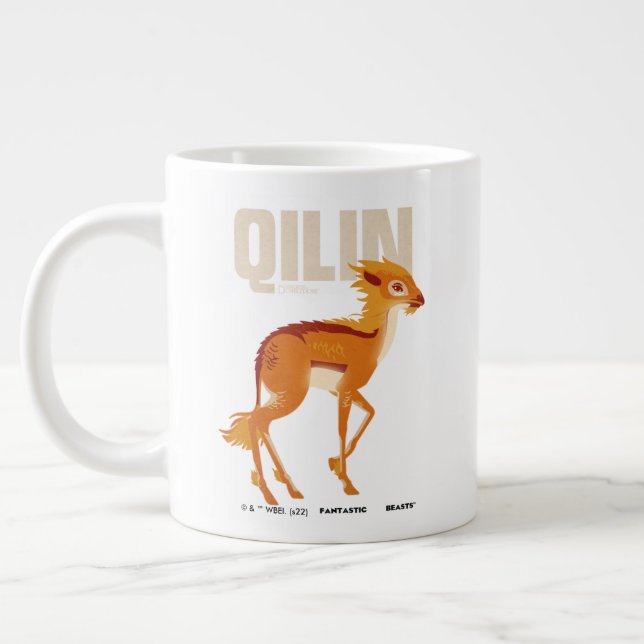 Grande Tasse Graphique Vintage Qilin (Gauche)