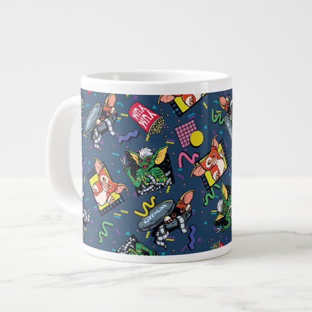 Grande Tasse Gremlins™ 80's Retrowave Pattern (Devant gauche)
