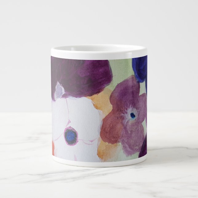 Grande Tasse Grosse Musique des anémones du printemps (Devant)