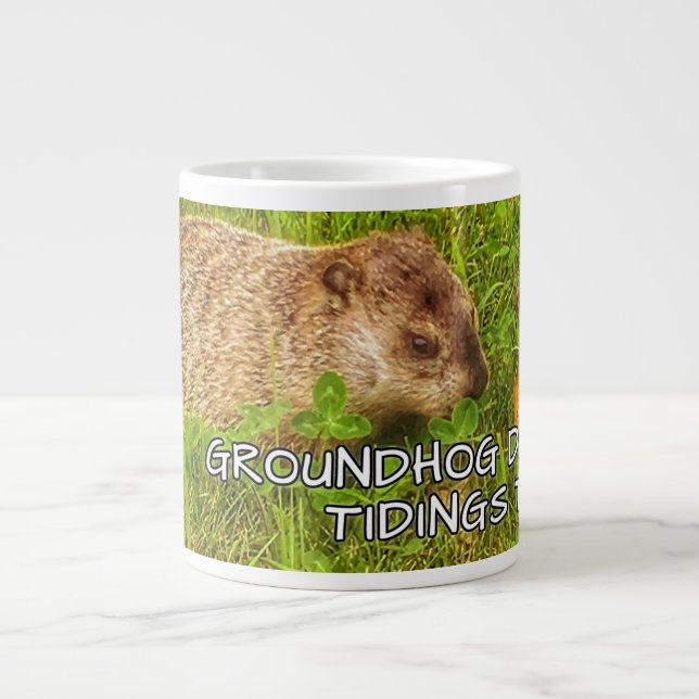Grande Tasse Groundhog Day vous annonce ! mug (Devant)
