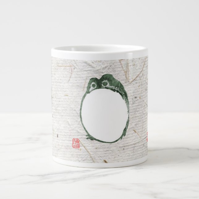Grande Tasse Grumpy Grenouille japonaise crapaud 19ème siècle (Devant)