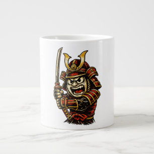 Grande Tasse Guerrier Samouraï Japonais Armure Rouge Art de Des