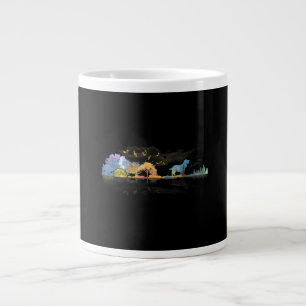 Grande Tasse Guitare Lover cadeau Cocker Spaniel Chien Aquarell
