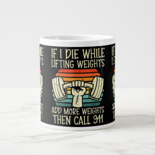 Grande Tasse Gymnase Si Je Mouds Lifting Peser Drôle Exercice F