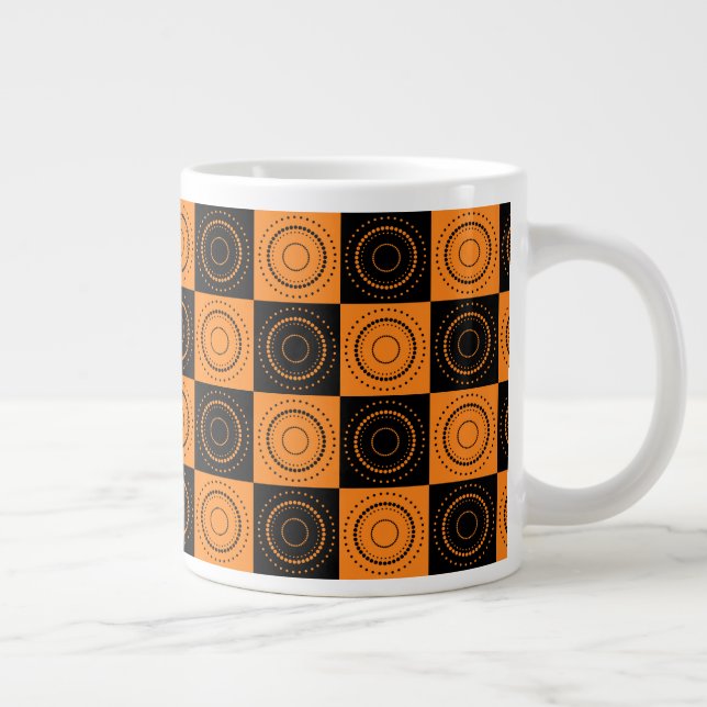 Grande Tasse Halloween Concentré Orange et Pois noirs (Droite)