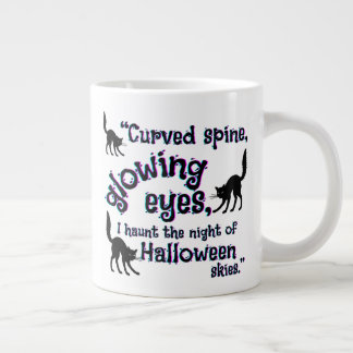 Grande Tasse halloween du chat, yeux brillants