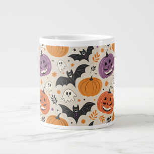 Grande Tasse Halloween et motif d'automne