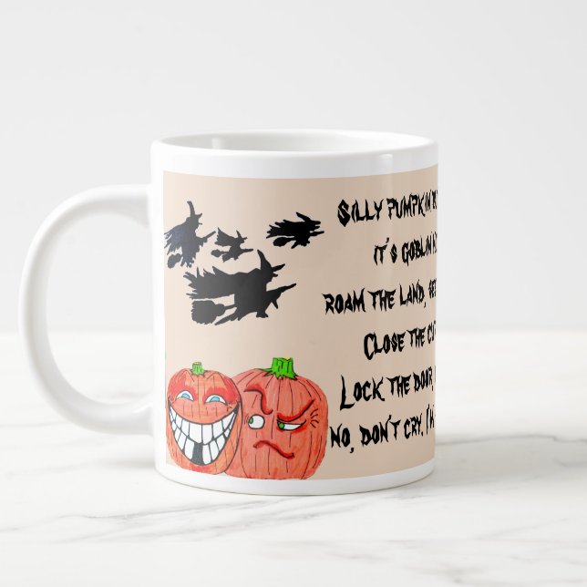Grande Tasse HALLOWEEN SILLY CITROUILLE mug (Gauche)