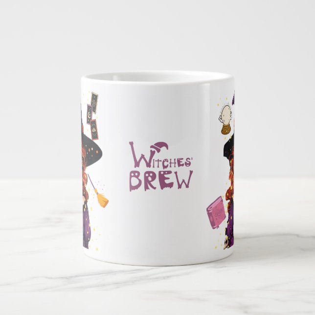 Grande Tasse Halloween sorcière magique sorcière (Devant)