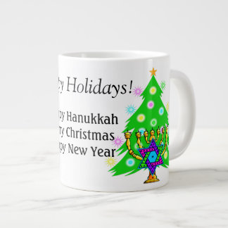 Grande Tasse Hanoukka et Noël ensemble Café Mug