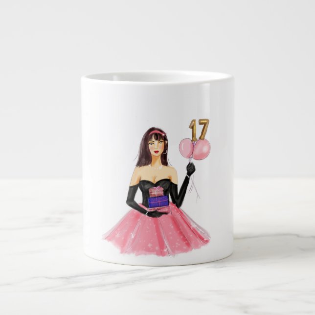Grande Tasse Happy 17th birthday  (Devant)