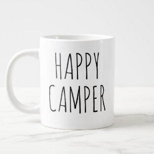 Grande Tasse "Happy Camper" Simple Farmhouse moderne