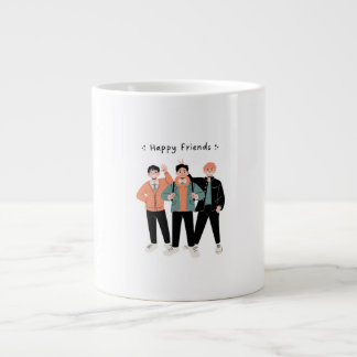 Grande Tasse Happy Friends Coffee Mug - Célébrer l'amitié