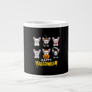 Grande Tasse Happy Halloween Funny Chiens Costume mignon Bulldo