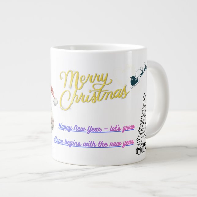 Grande Tasse Happy New Year Celebration Mug (Devant droit)