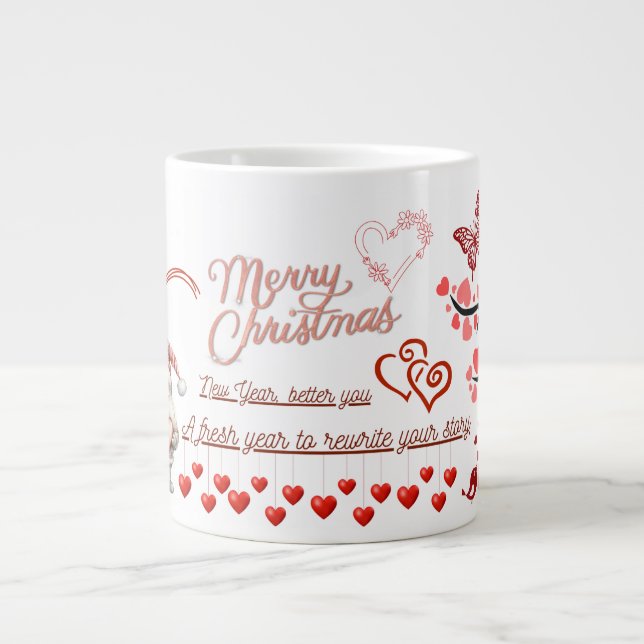 Grande Tasse Happy New Year Mug – Premium Celebration Design (Devant)