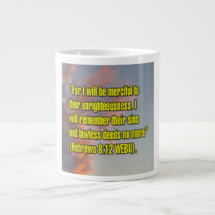Grande Tasse Hébreux 8:12 WEBU Mug