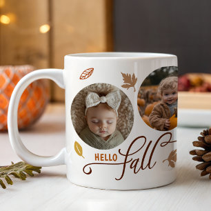 Grande Tasse Hello Fall Leaves 5 Photo Collage
