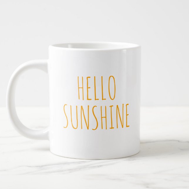 Grande Tasse "Hello Sunshine" Simple Farmhouse moderne (Gauche)