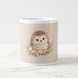 Grande Tasse Hérisson européen adorable dans un jardin 
