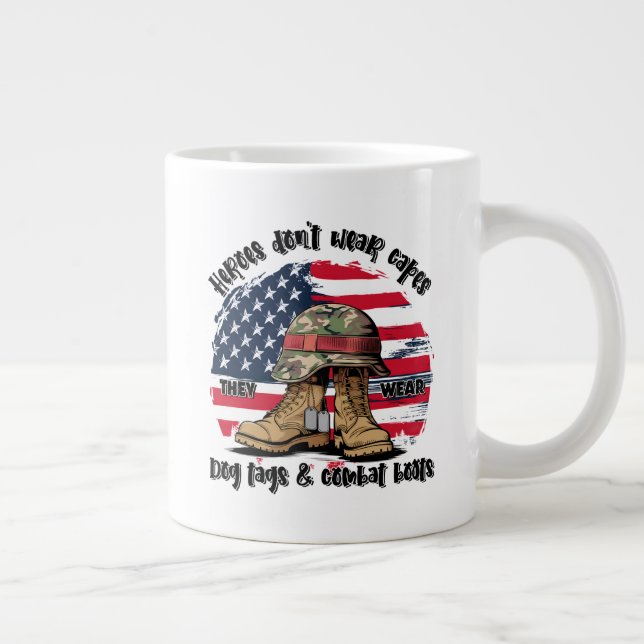 Grande Tasse Héros — Ils portent des étiquettes de chien et des (Droite)