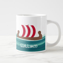 Grande Tasse Heureux Viking Ship