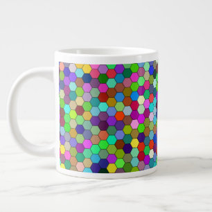Grande Tasse Hexagons horizontaux 20oz Mug