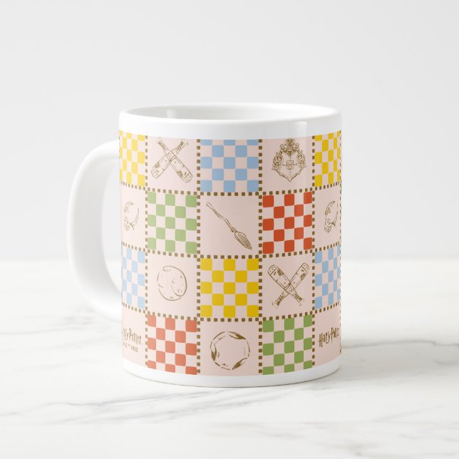 Grande Tasse HOGWARTS™ QUIDDITCH™ Team Checker Pattern (Devant gauche)