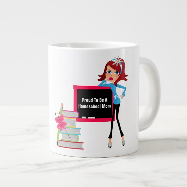 Grande Tasse Homeschool Mom - Jumbo Mug (Devant droit)