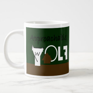 Grande Tasse Hommes approchable Loup Mug Ft. Graphiques de J.H.