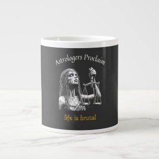 Grande Tasse Horoscope Sarcastique Libra - La vie est brutal