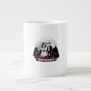 Grande Tasse Horreur Valentines Jour Skeleton Couple Jusqu'à la
