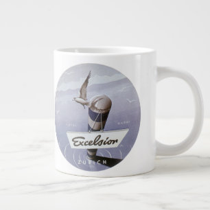 Grande Tasse Hôtel Excelsior Zurich Suisse Voyage Vintage